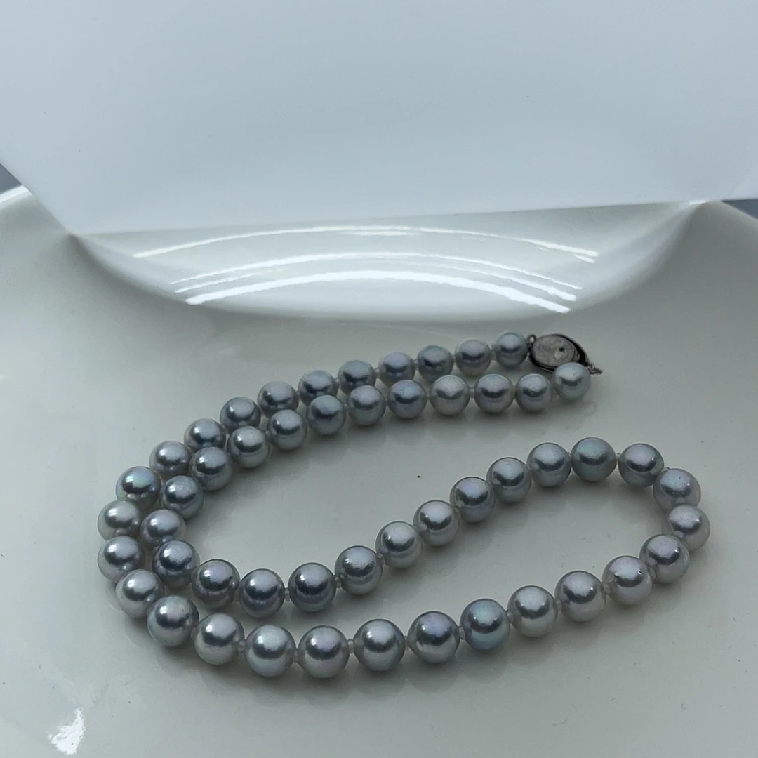 海水珍珠银S925镶嵌颈饰