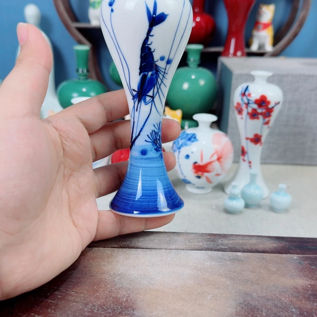 陶瓷手工小花器摆件