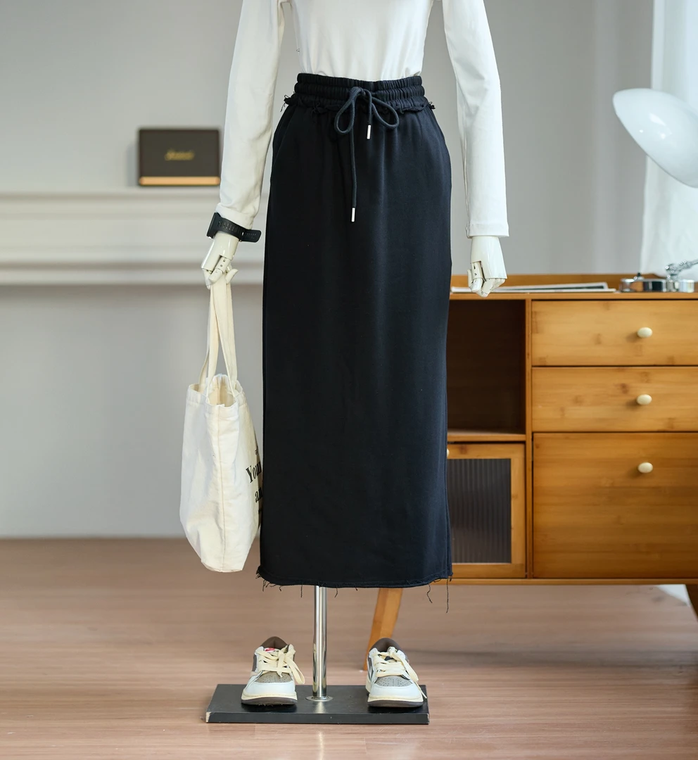 琴川谷保暧不褪色长裙包臀裙高腰半身裙半裙秋冬季女装弹力裙子