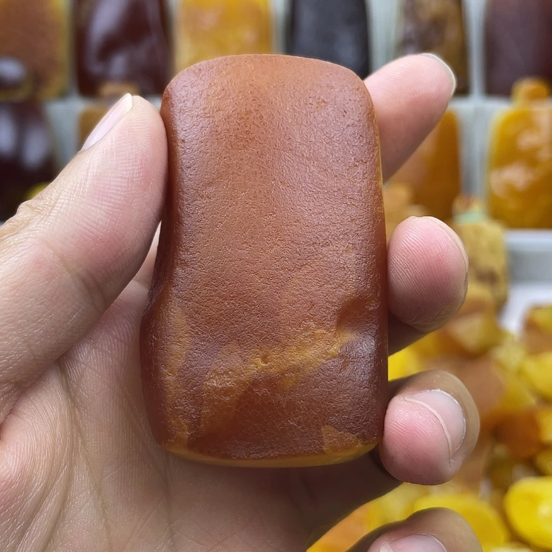 未镶嵌定制琥珀手把