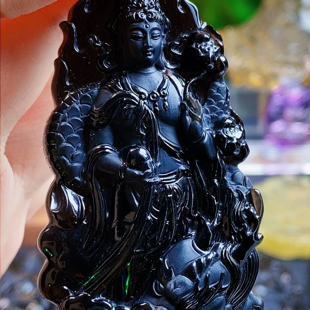 未镶嵌颈饰水晶福**安吊墜