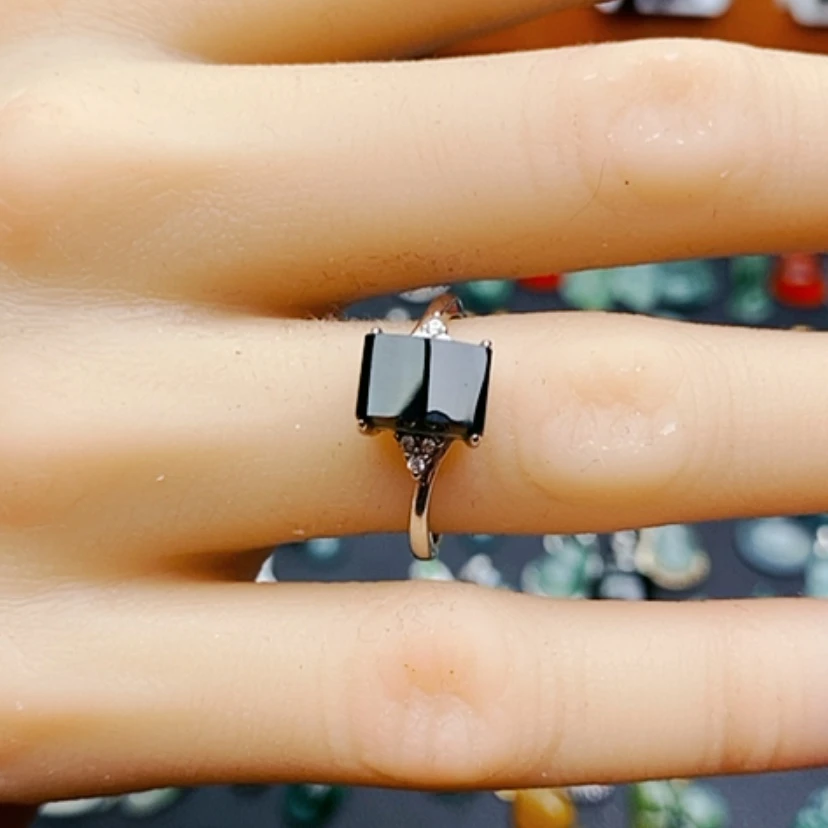 【闪购商品】翡翠戒指银S925镶嵌?****产戒指