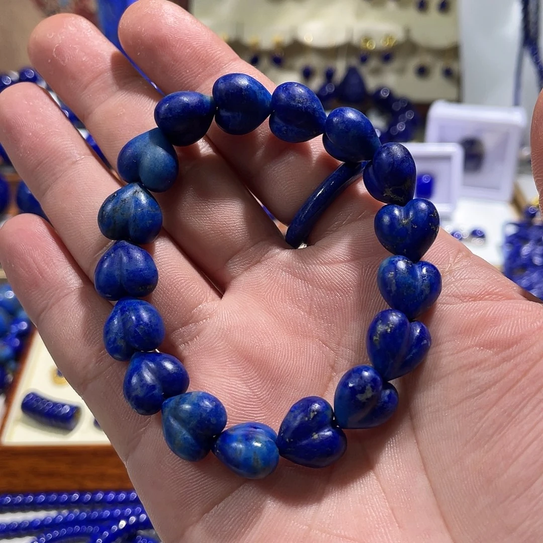 青金石未镶嵌玉化屁桃手串12mm