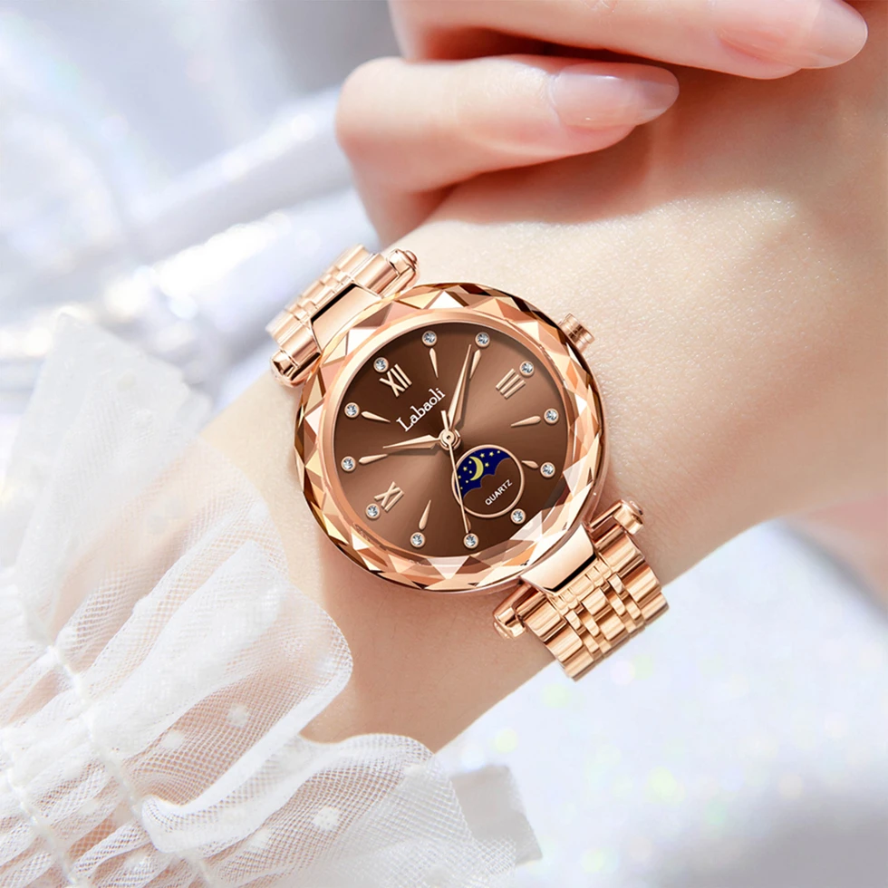 【星月系列】2024手表名牌高档女士腕表爆款钻石切割镜面镶钻款小鑫