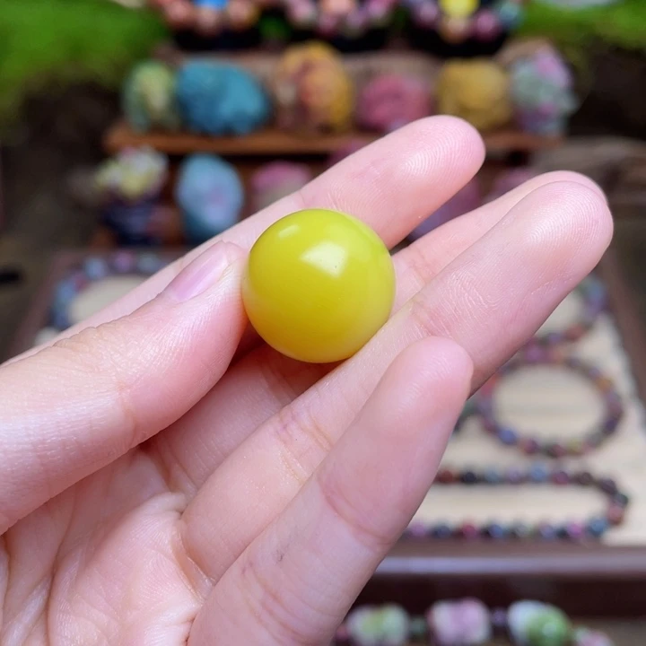 仓***仓未镶嵌玛瑙/玉髓珠宝半成品盐源玛瑙暴力黄珠