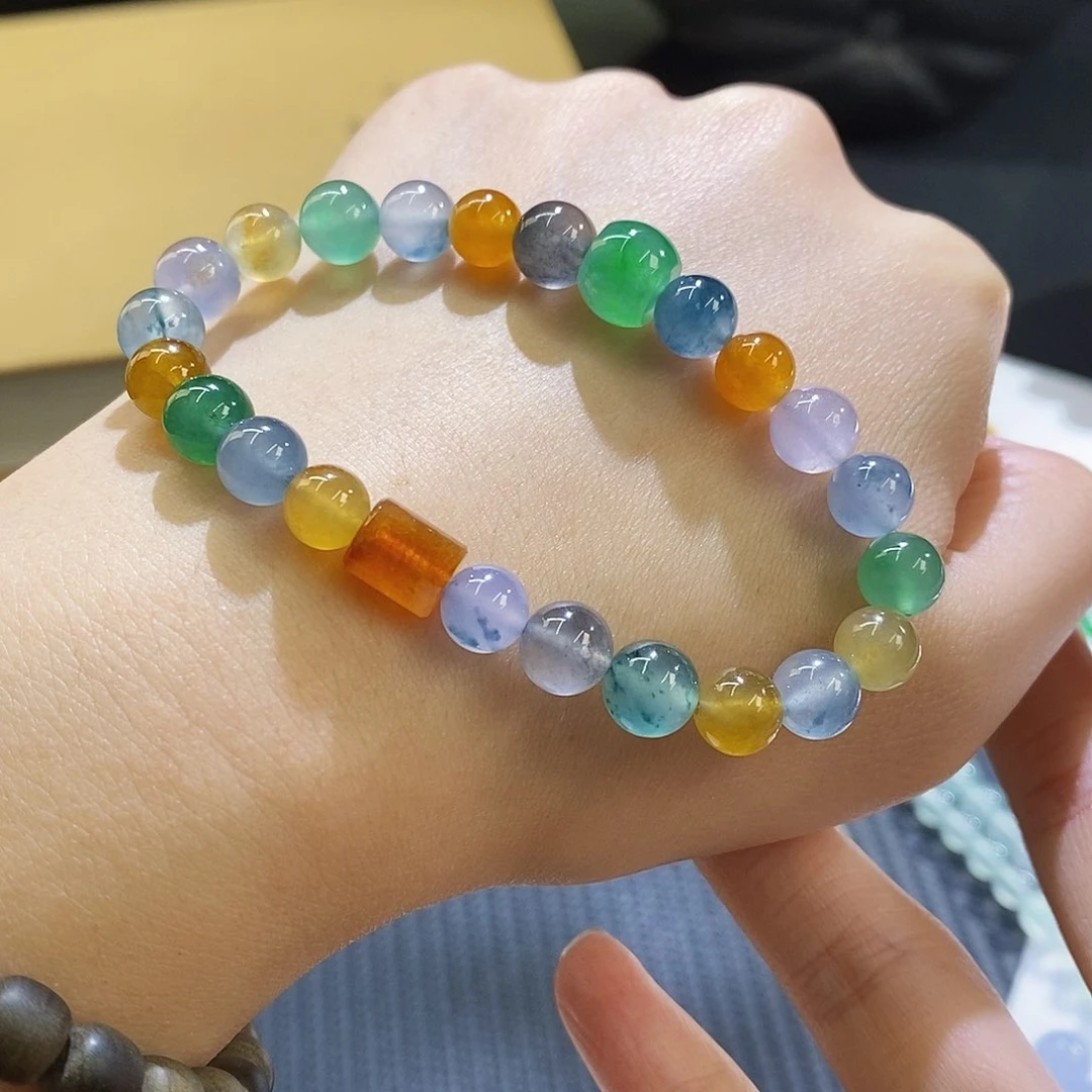 未镶嵌挂件翡翠好好看的特色整串，可以改木珠多圈美爆