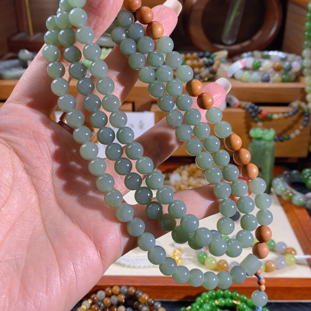 和田玉未镶嵌手链