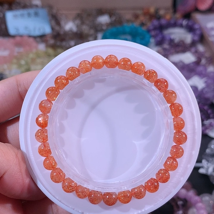 水晶手链14K金镶嵌6m