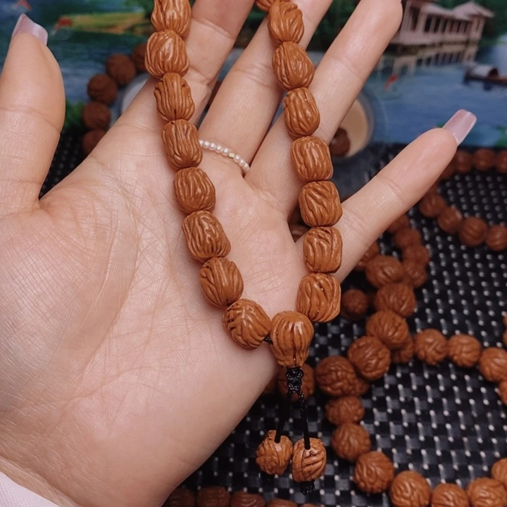 桃核手串吉*龙纹桃核