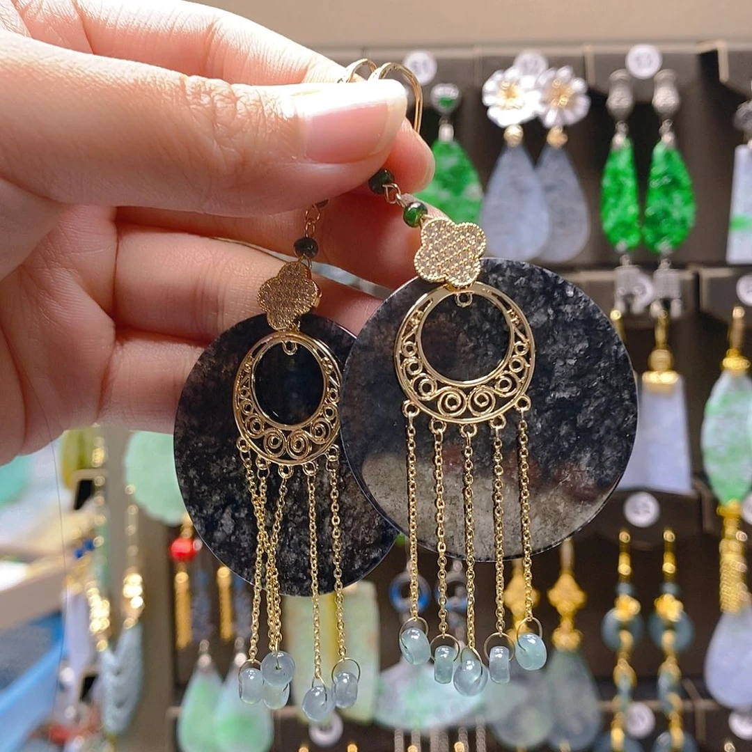 未镶嵌翡翠耳饰翡翠