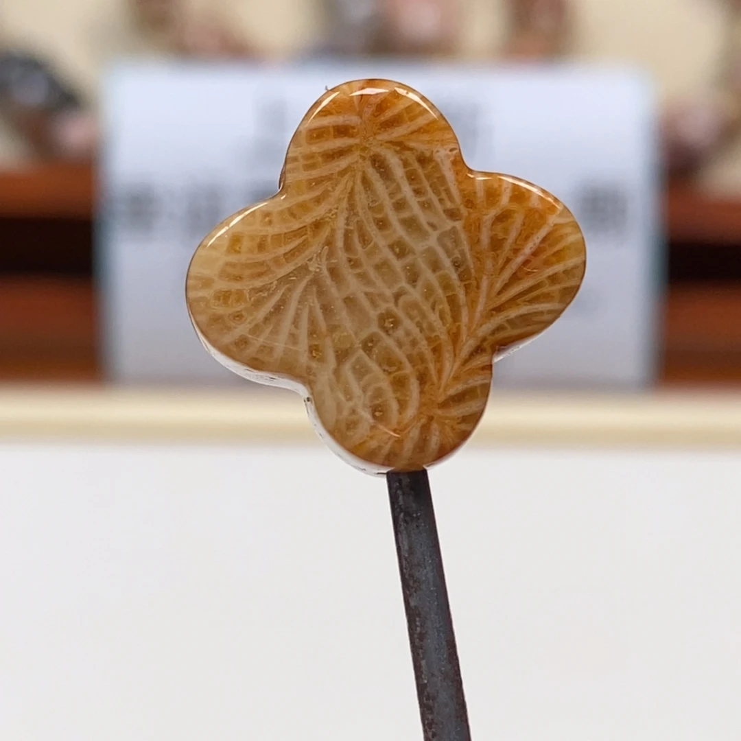 硅化玉未镶嵌吊坠