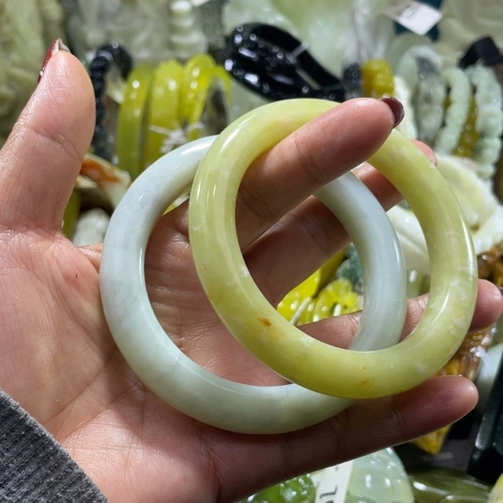 岫玉未镶嵌手镯58