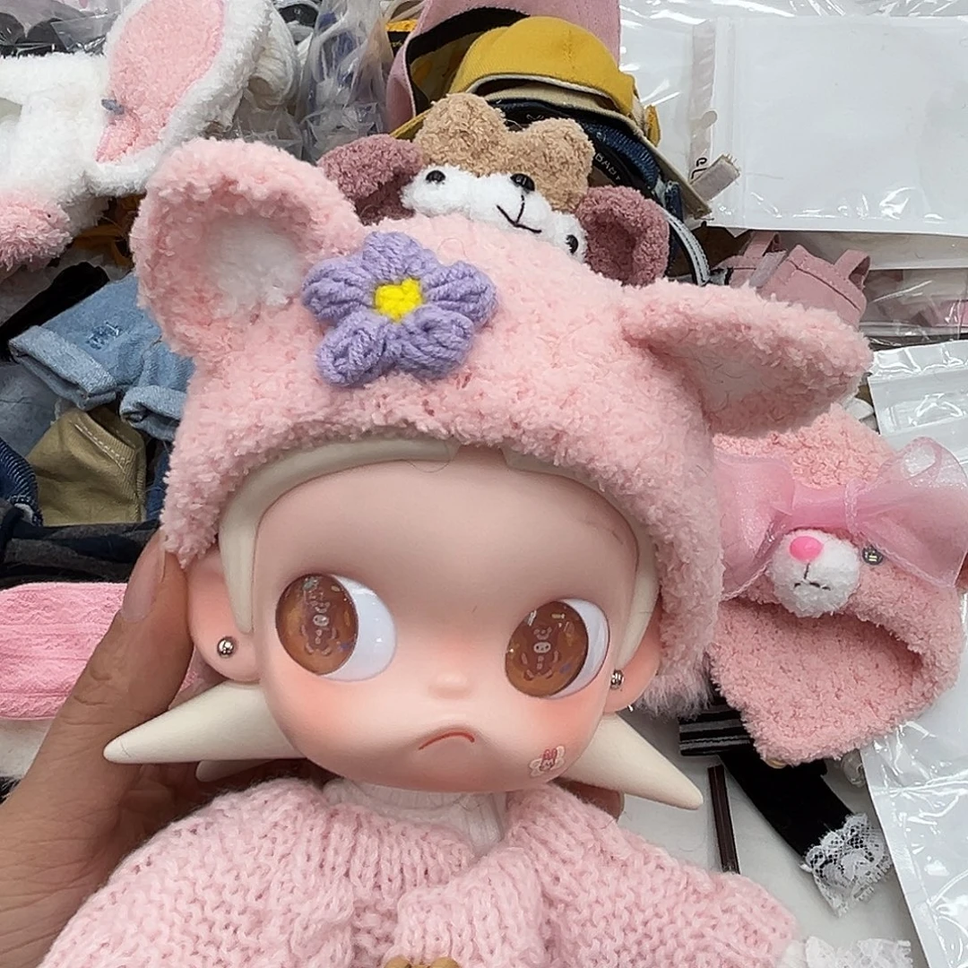 单个小紫花帽子新款