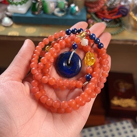 滴血莲花菩提吊坠