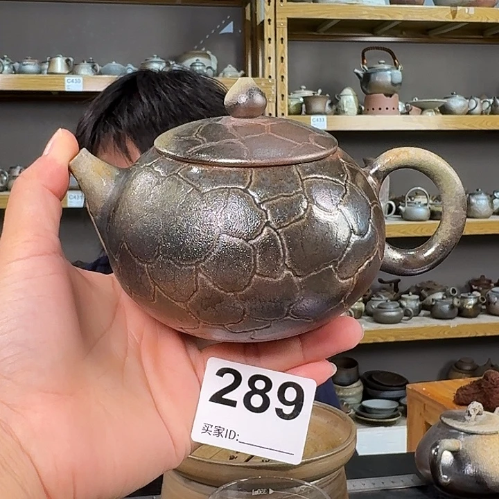 坭兴陶纯柴烧原矿泥料纯手工壶