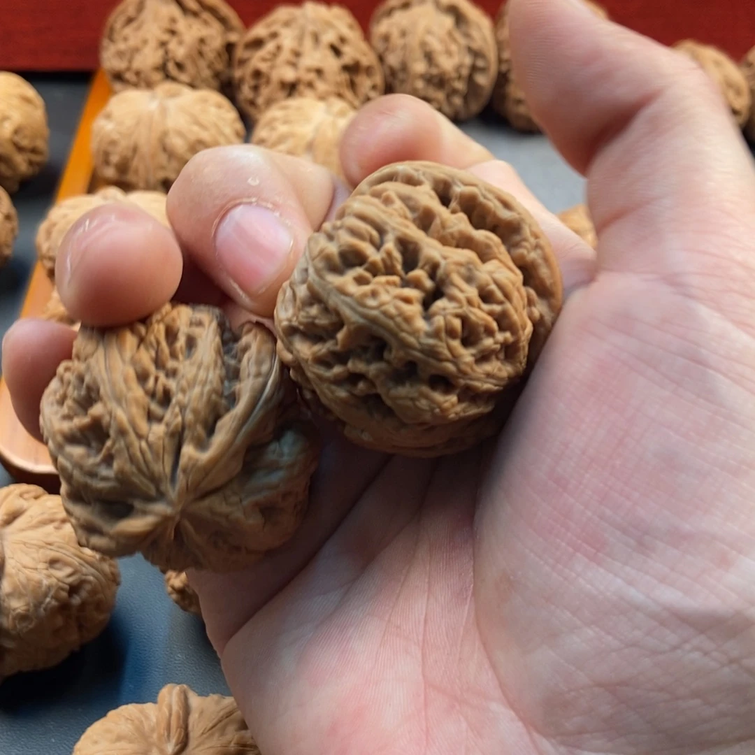 涛***旧吊坠文玩核桃粗筋40全