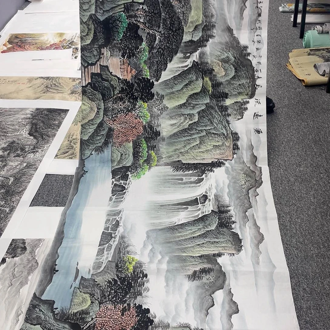 国画纯手绘画作品