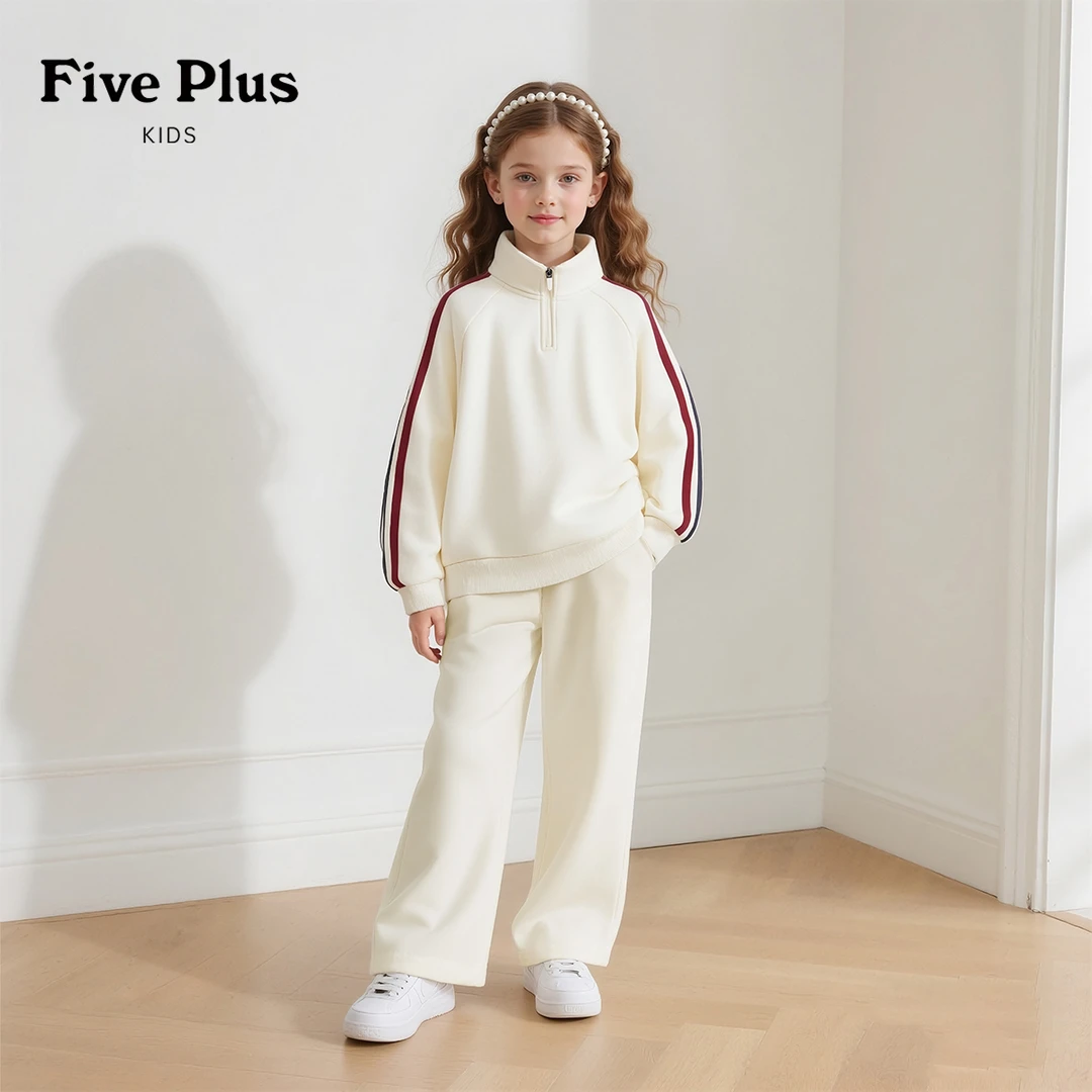Five Plus童装女童套装大童12-15岁儿童卫衣宽松运动洋气女童裤子