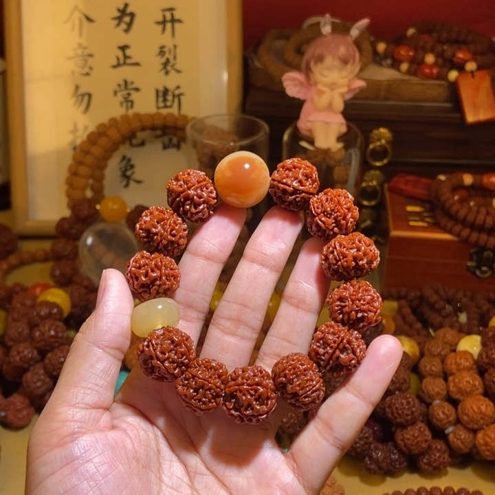 吊坠金刚菩提186玉化棕珠棕扣