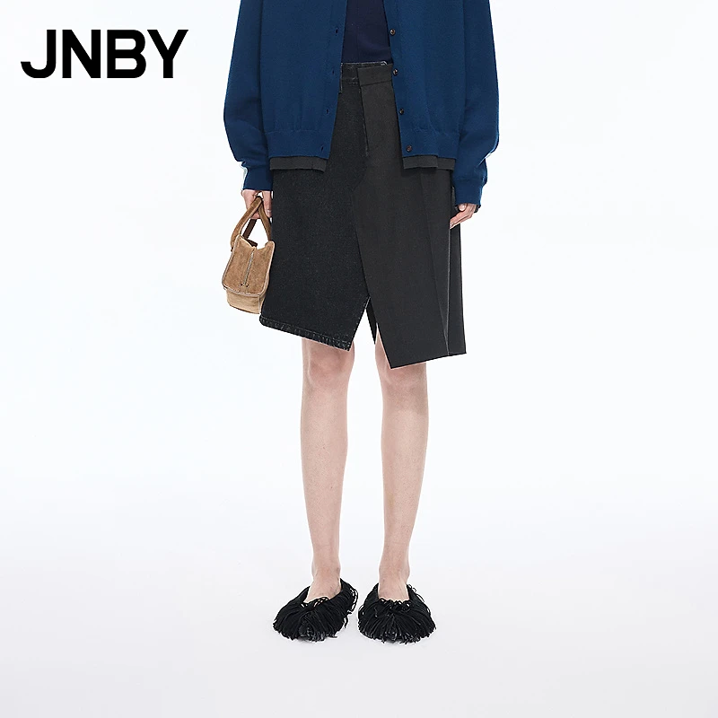 【商场同款】JNBY/江南布衣25秋新品半身裙女H型宽松5P9D13300