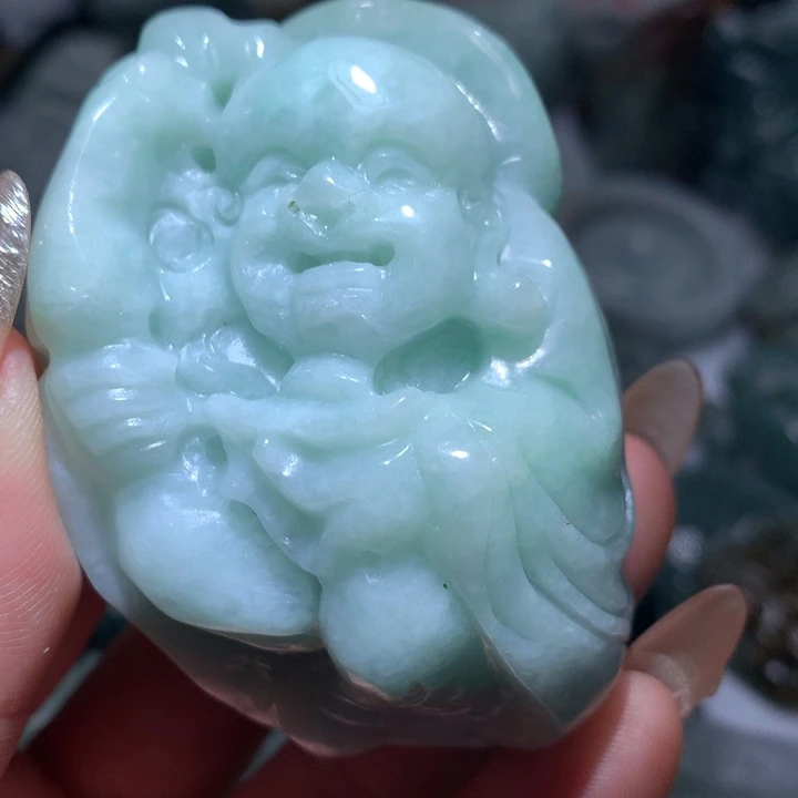 翡翠未镶嵌颈饰保真天然A货翡翠