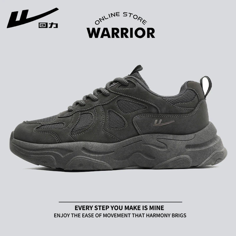 Warrior/回力男鞋2025新款秋季休闲鞋男老爹鞋网面透气运动鞋