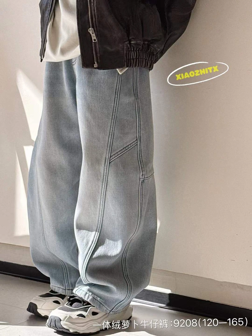 《昊妈家》洋气百搭韩版潮流 加绒裤子9208