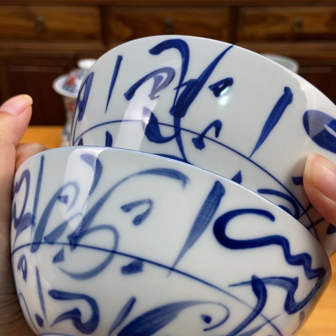 手绘现代茶具得古董