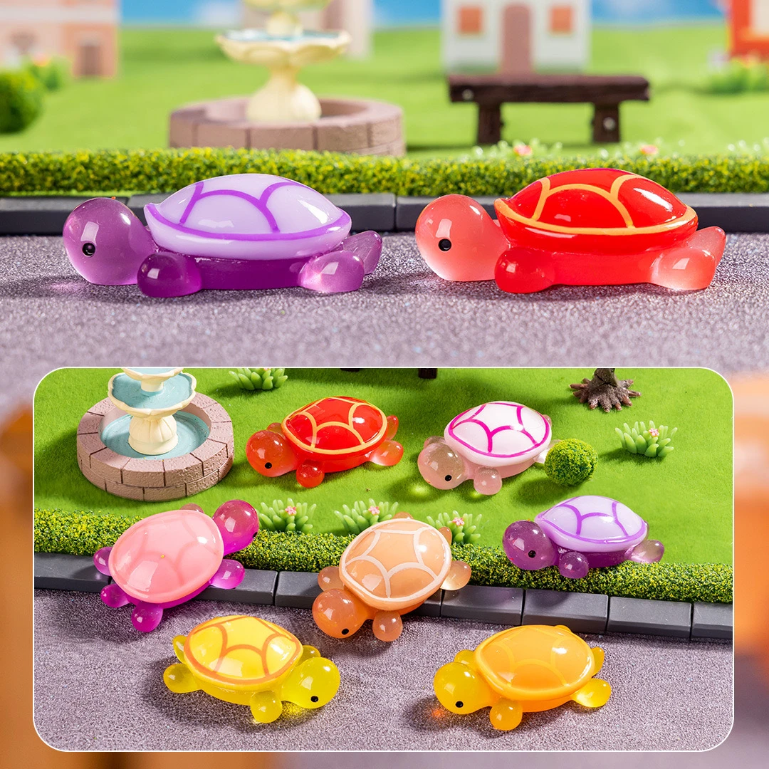 【乌龟专场】4.5cm树脂夜光可爱乌龟摆件diy家居摆件