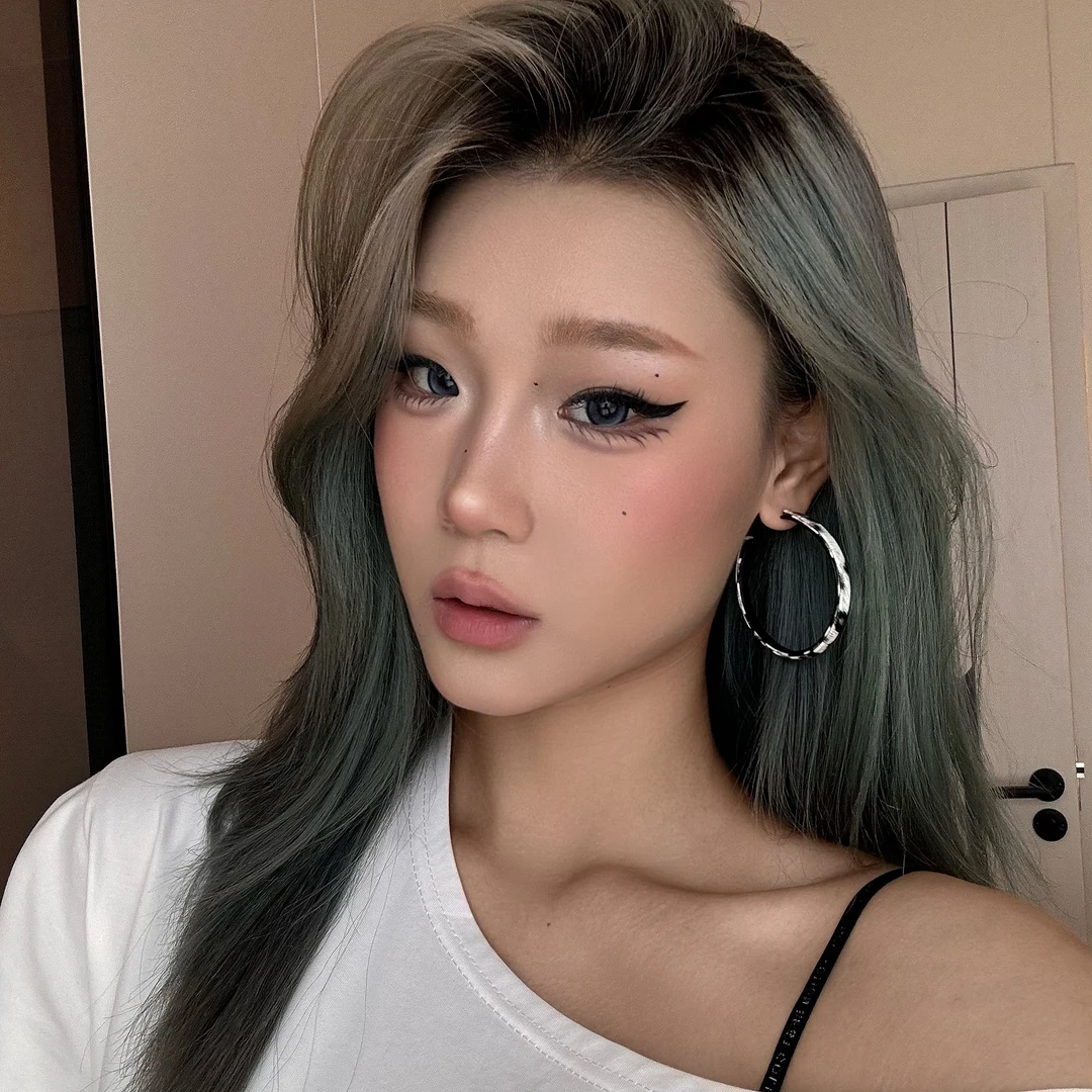 铜合金皮质耳饰 夸张豹纹耳圈小众设计感耳环欧美风夸张耳钉耳饰