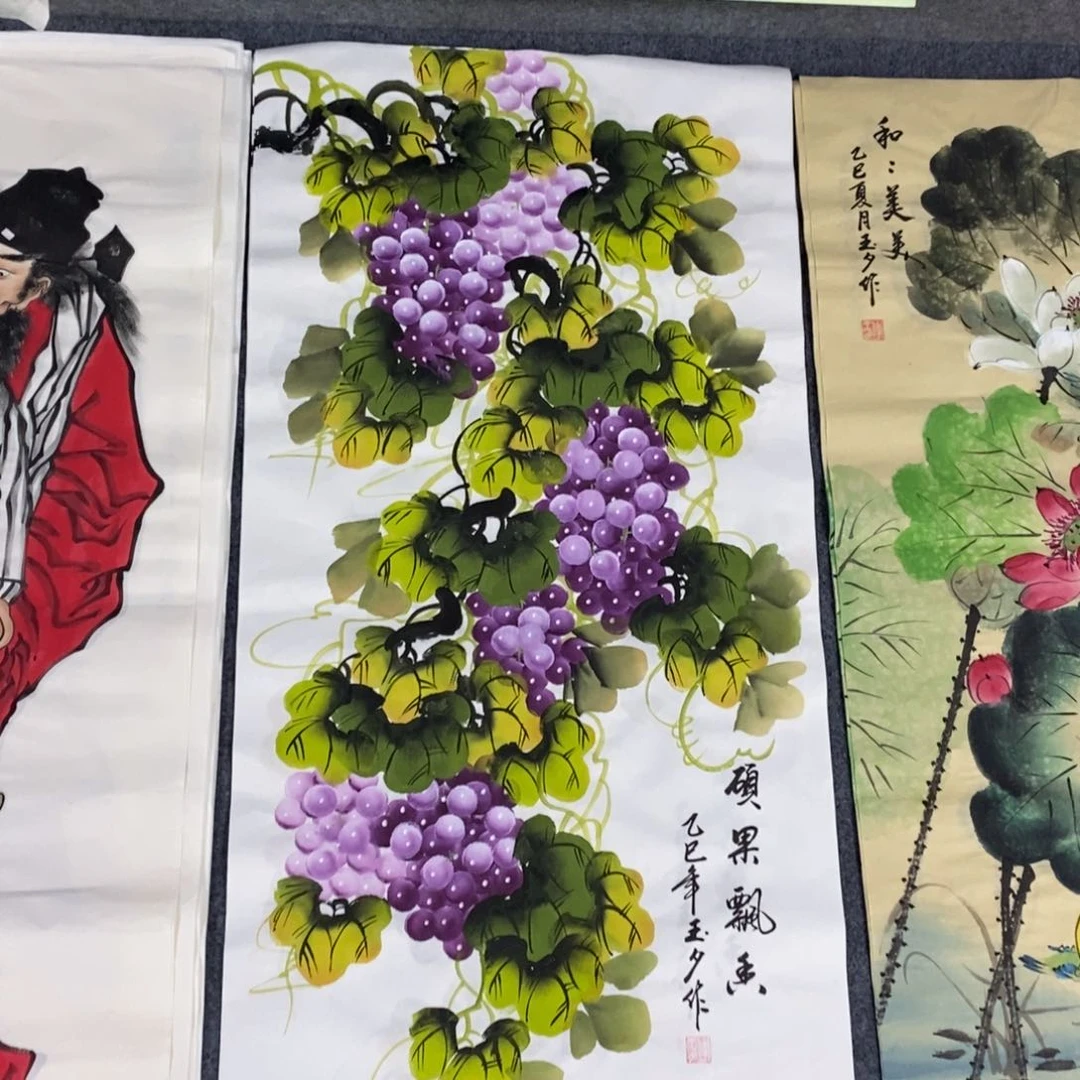 国画尺寸100✖️50三尺手绘画