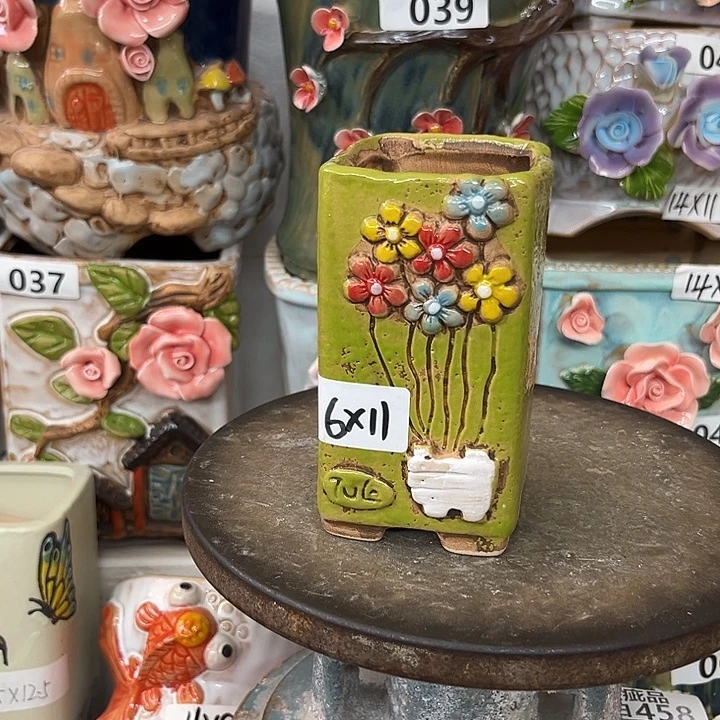 花盆紫砂粗陶材质多肉花盆