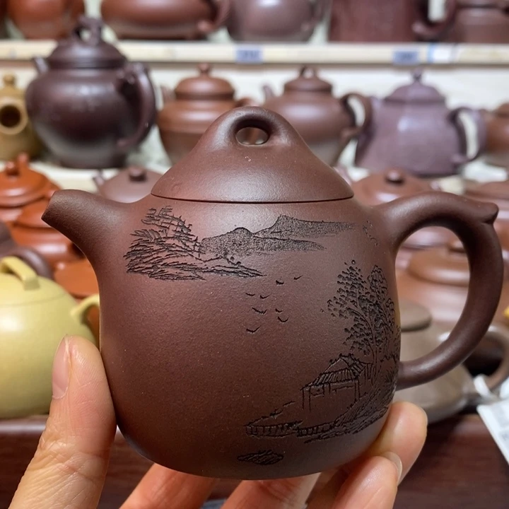 茶壶紫砂微瑕处理一把