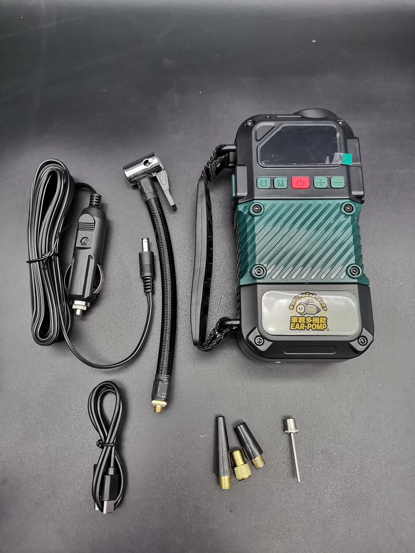 车载无线充气泵便携式汽车轮胎打气泵测压应急启动