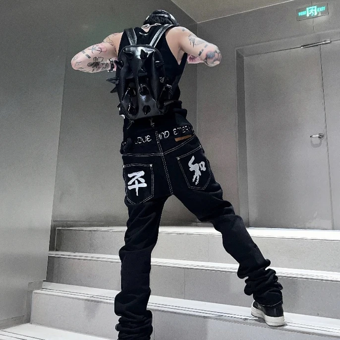 和平基础牛仔裤美式