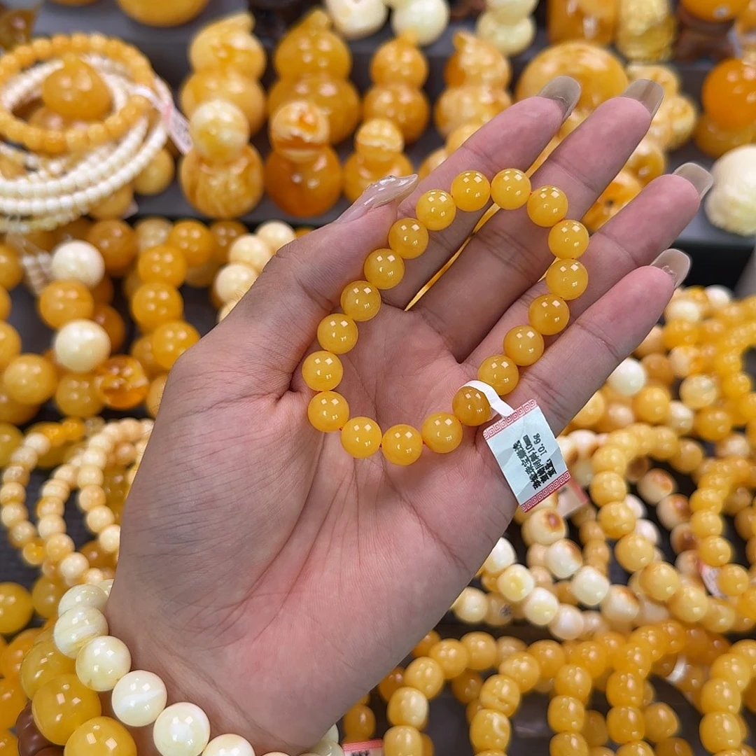 蜜蜡未镶嵌珠宝奇石同料10mm