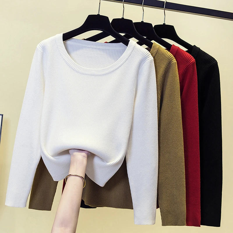 8410大码女装2025秋季新款宽松百搭针织衫胖mm洋气圆领毛衣打底衫