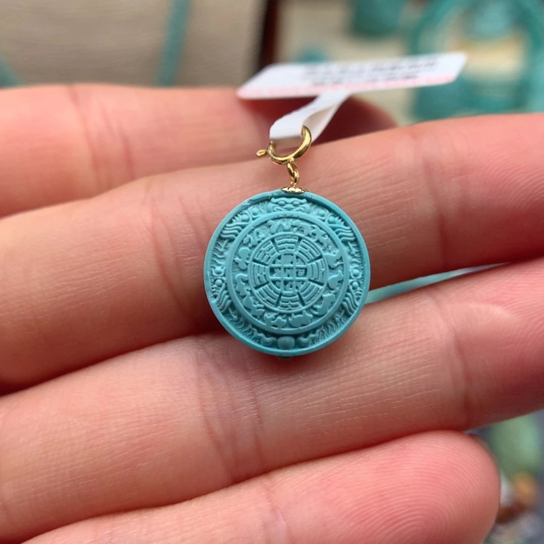 绿松石18K金镶嵌绿松石