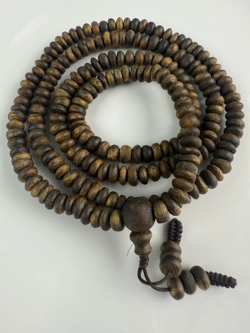 沉香虫漏熟结算盘珠多圈手串