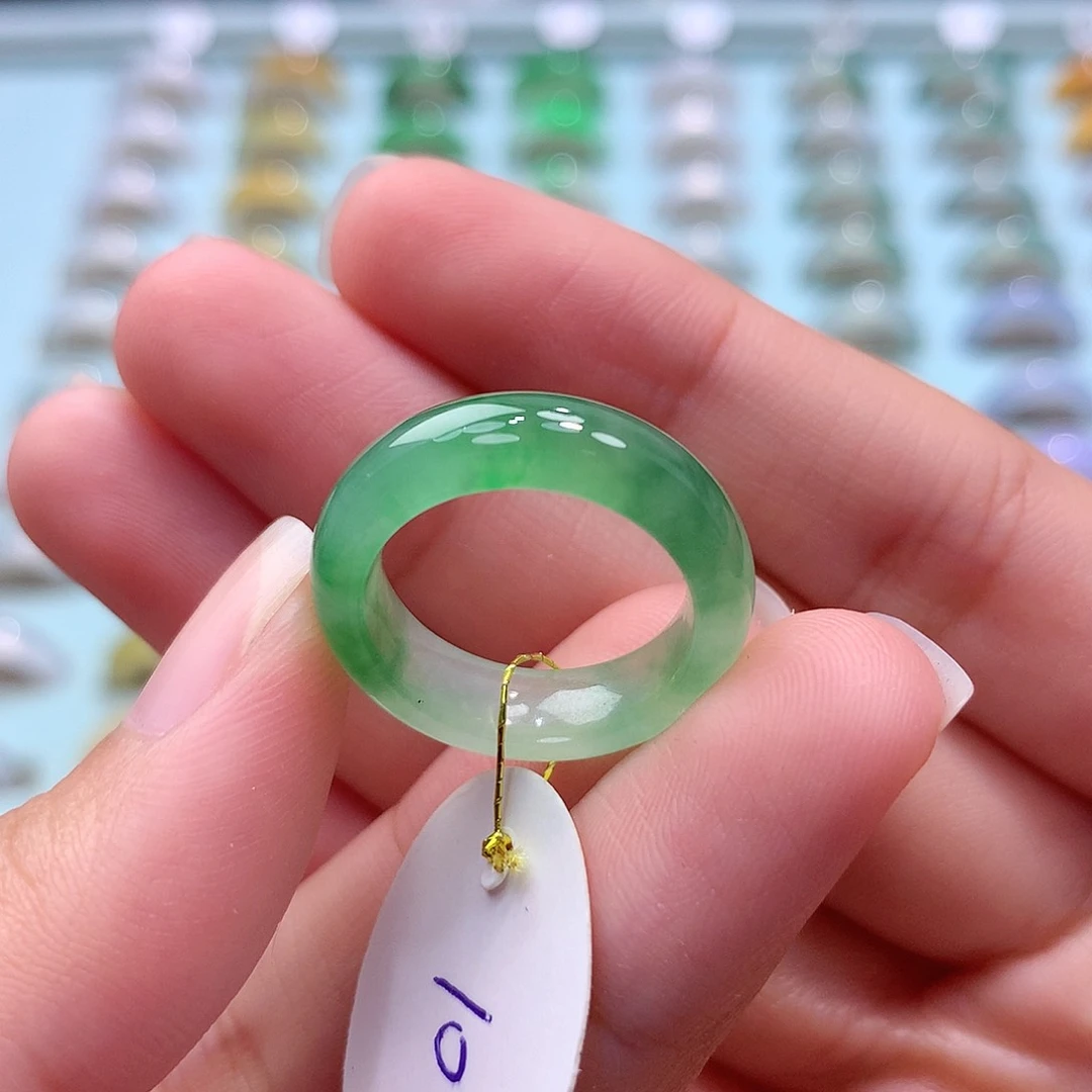 未镶嵌戒指翡翠10圈