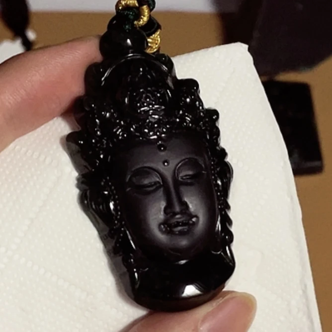 天然翡翠a货 观音玉首n3