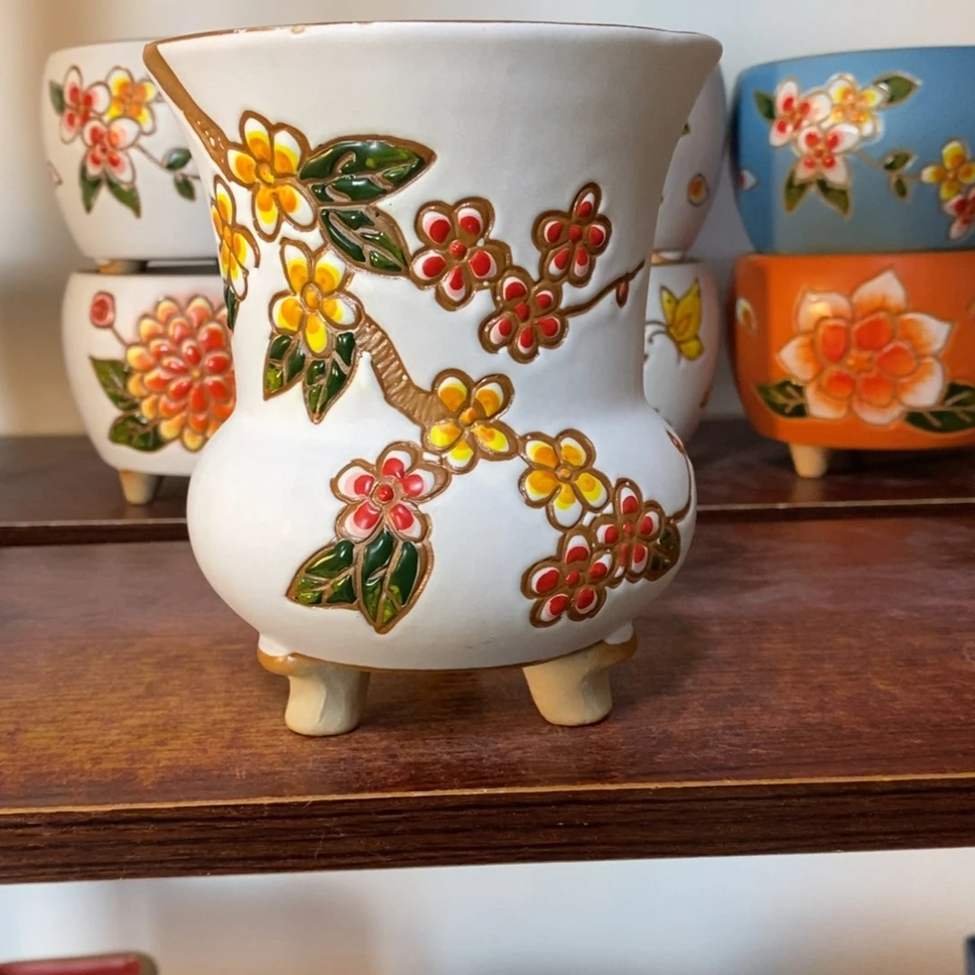 红陶韩式多肉植物花盆