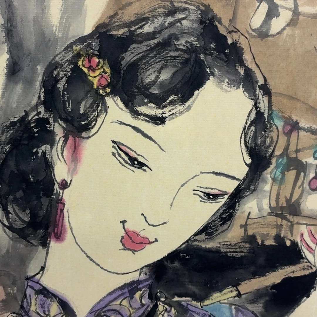 精***理国画宣纸上写着一个小故事