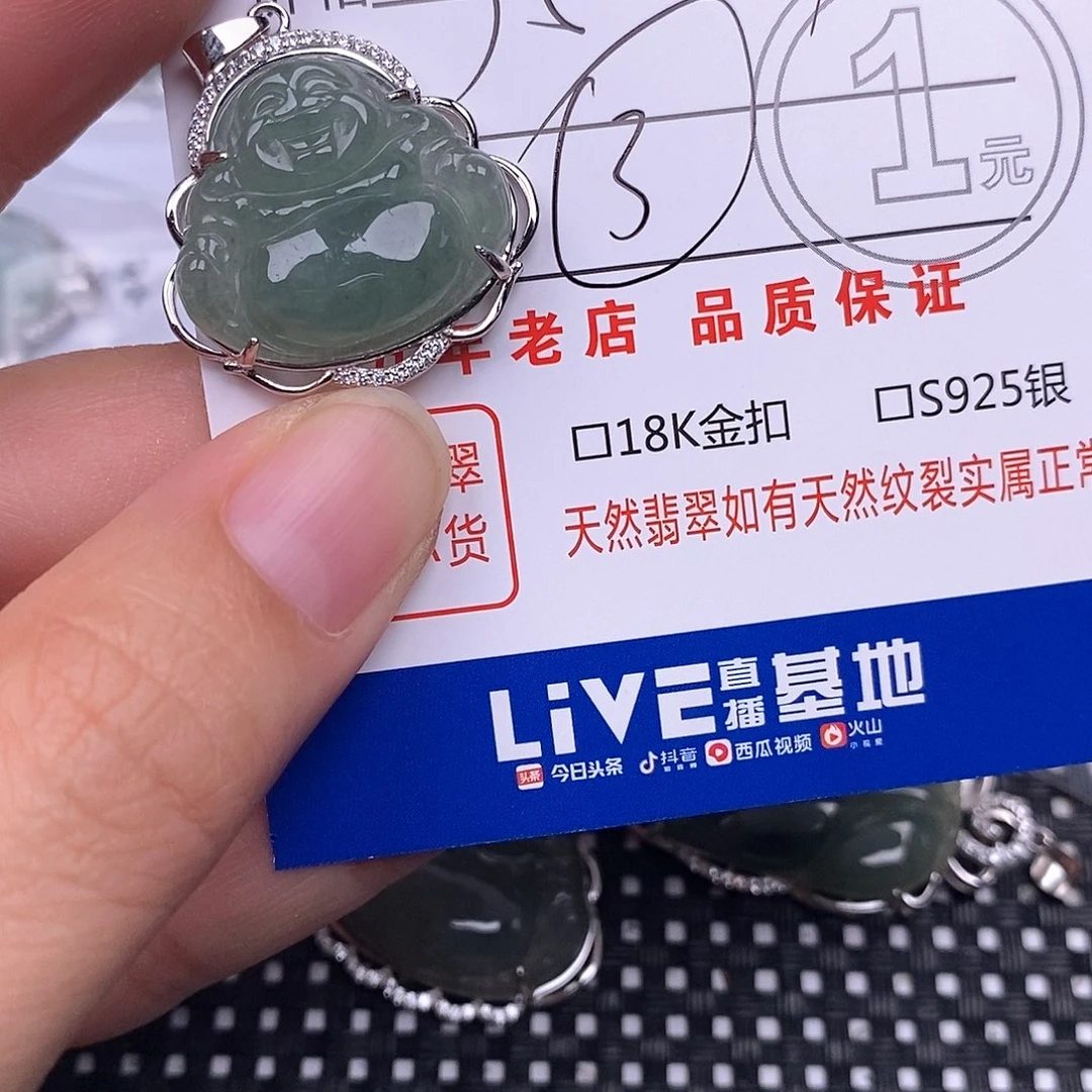 翡翠银S925镶嵌颈饰