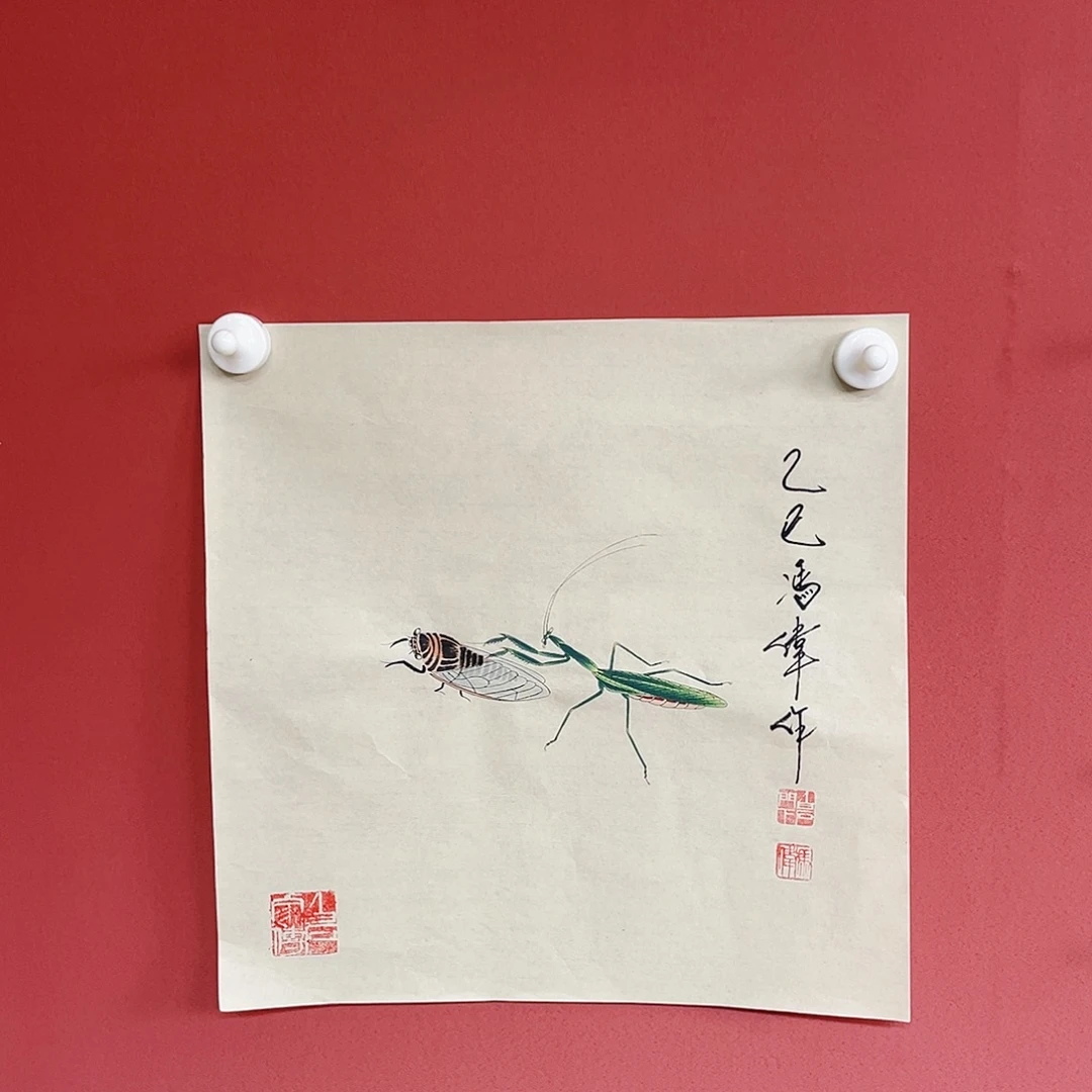 国画冯伟老师手绘国画作品音浩