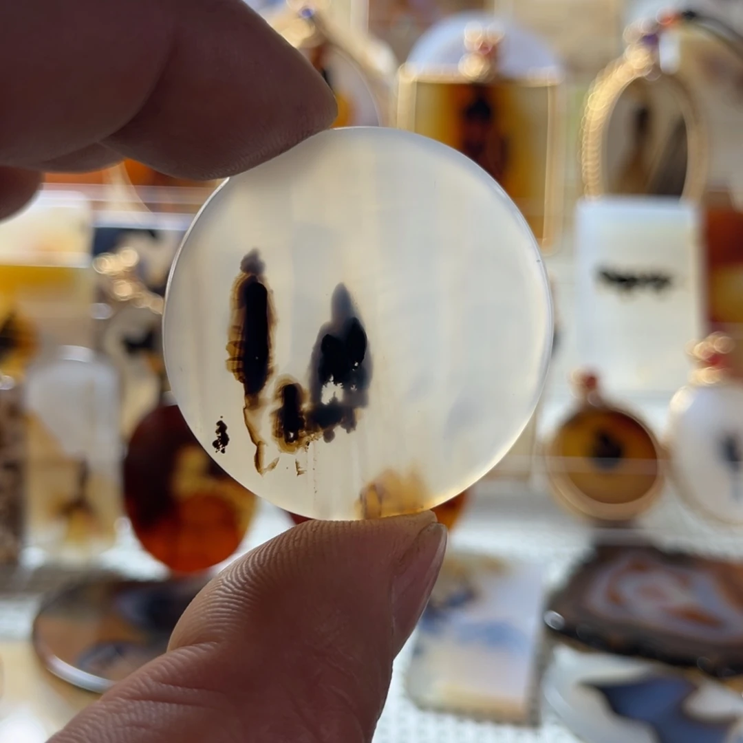 玛瑙/玉髓未镶嵌吊坠(不含链)