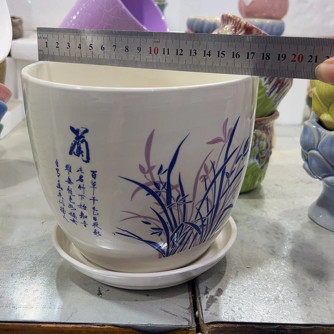 外贸尾单陶瓷花盆凑单10米包邮