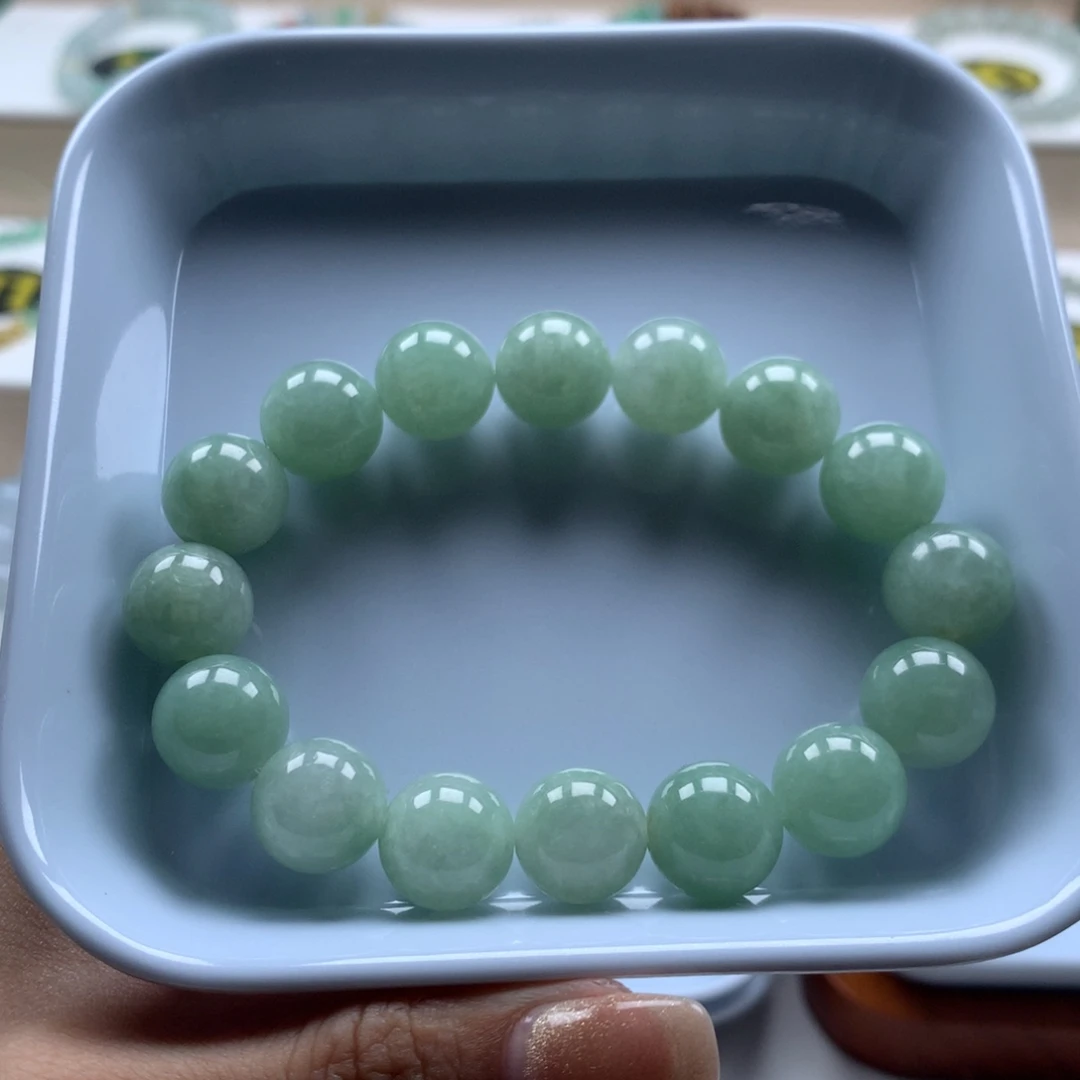 未镶嵌手串翡翠翡翠圆珠12.5