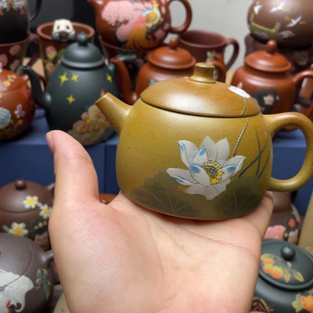 ****堂茶杯紫泥紫砂主人杯160cc