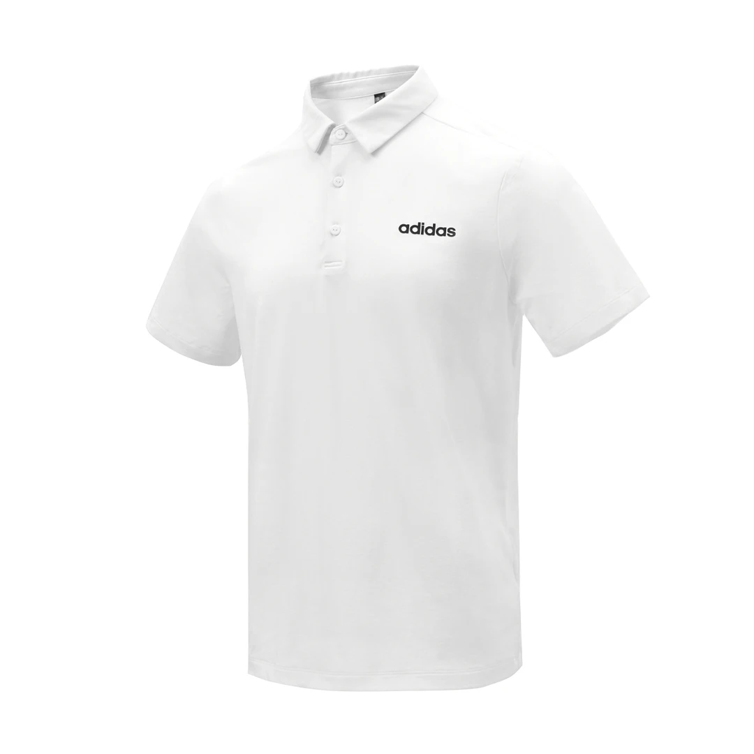adidas/阿迪达斯官网polo衫商务休闲男士短袖速干运动白色 JD3200